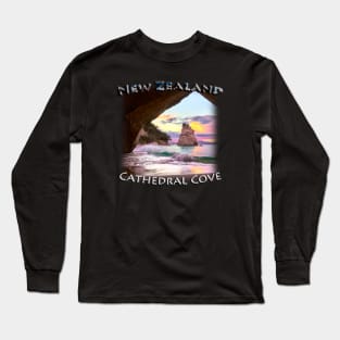 New Zealand - Cathedral Cove Long Sleeve T-Shirt